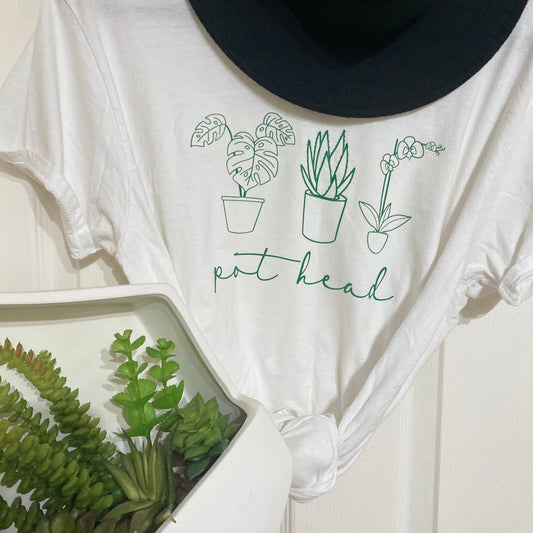 Pot Head Women's Tee - White