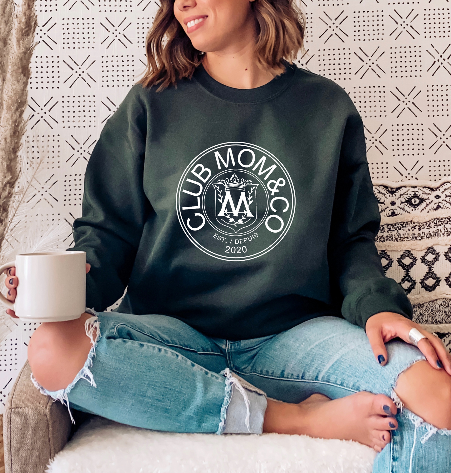 CLUB MOM&CO - Women's Customizable Sweatshirt